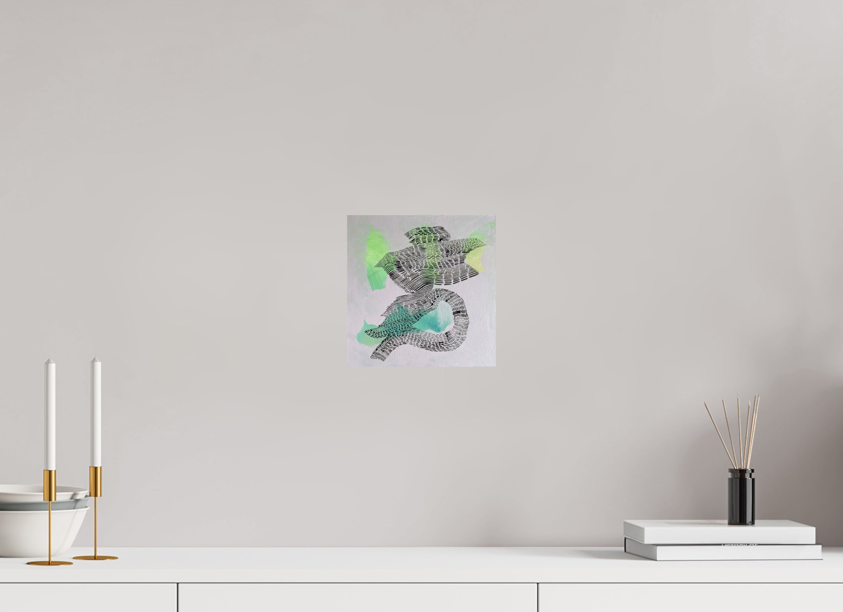 20 x 20,4 cm, ChromaLuxe HD Metal Print Kunstdruck „perspectives.lila“ auf glänzendem Alu-Dibond
