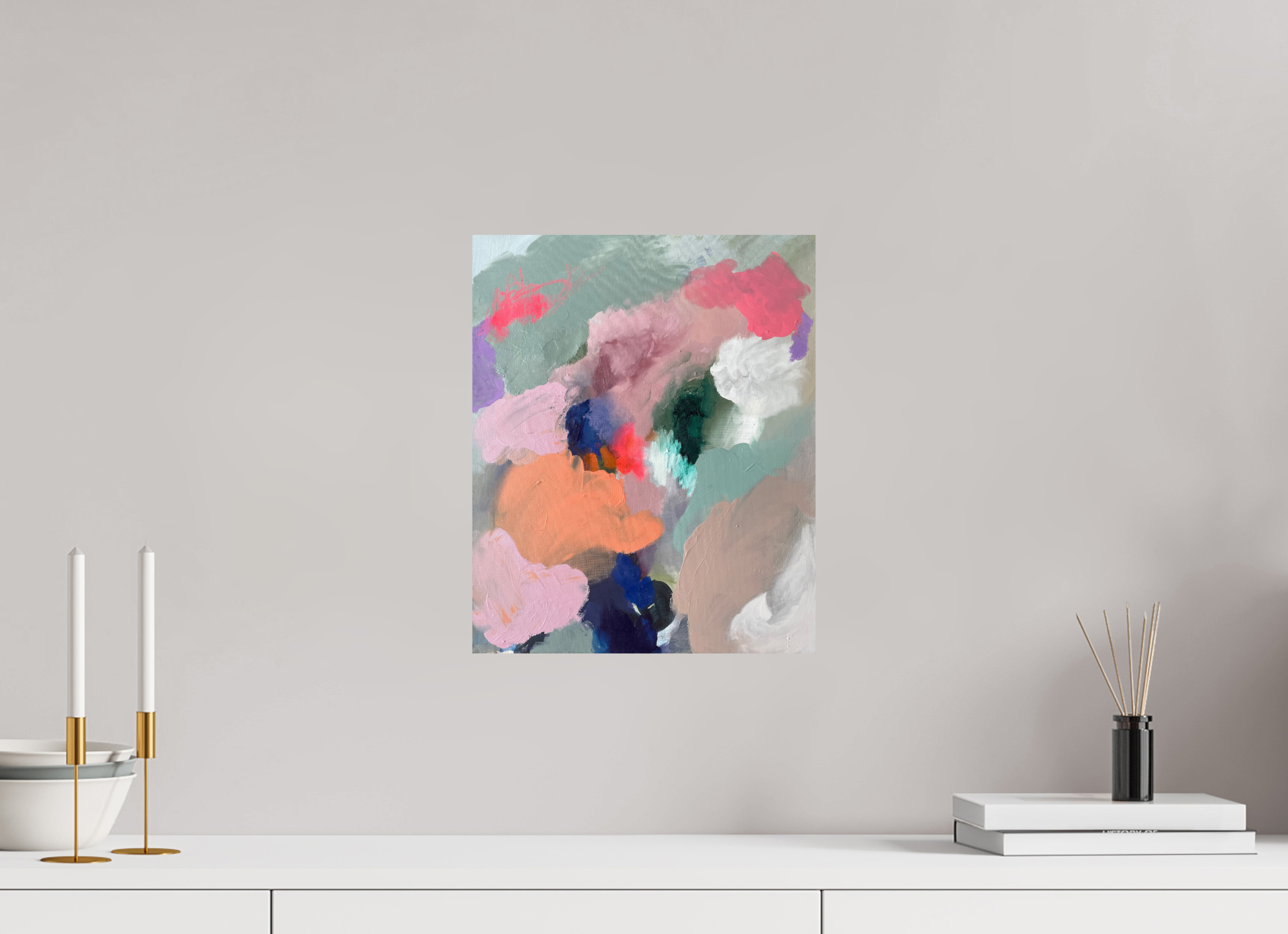 30 x 36,6 cm, ChromaLuxe HD Metal Print Kunstruck „home again“ auf glänzendem Alu-Dibond