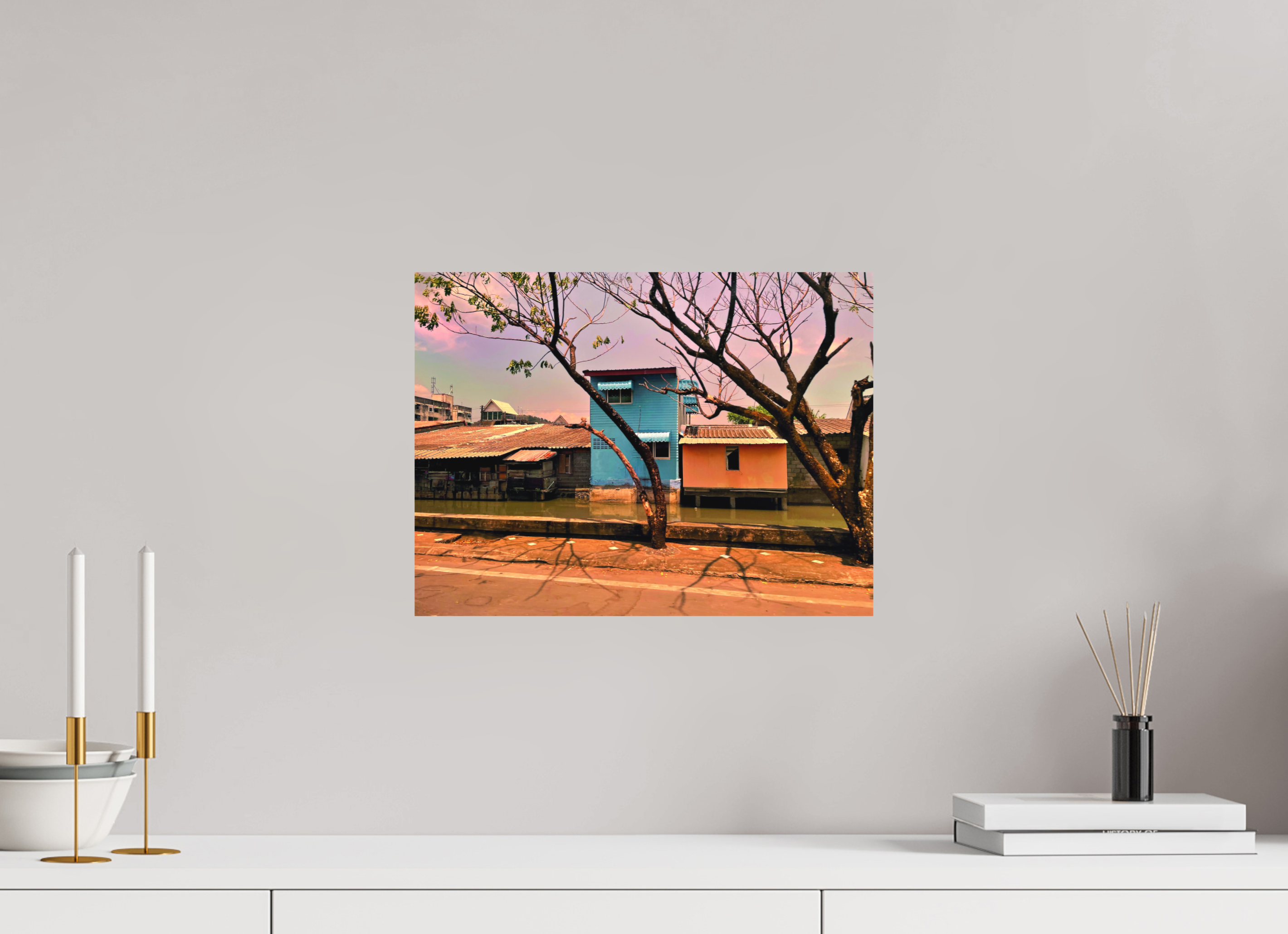 40 x 30 cm, Direktdruck Alu-Dibond Fotografie "Thailand 01" auf Alu-Dibond