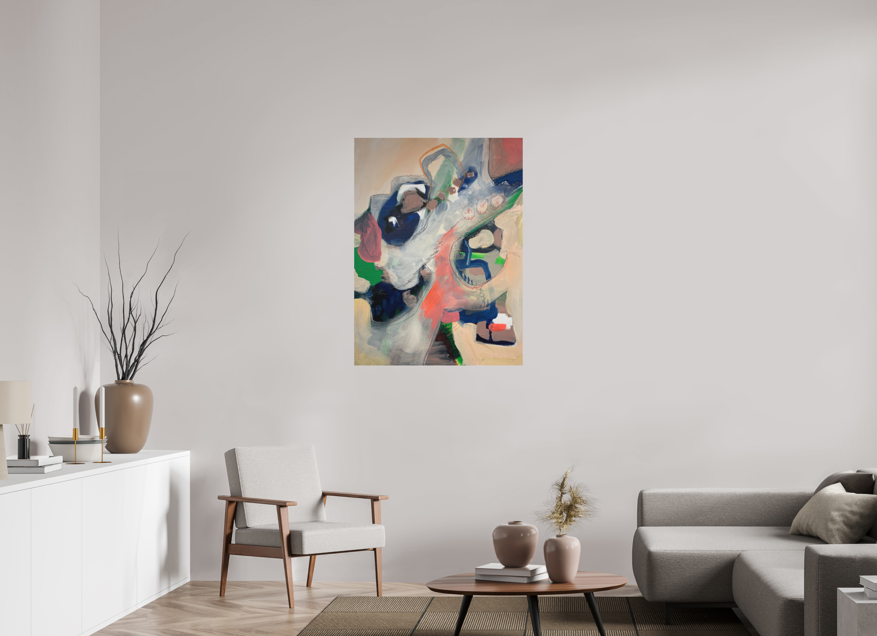 80 x 108,1 cm, Direktdruck Alu-Dibond Kunstdruck „future construction?“ auf Alu-Dibond