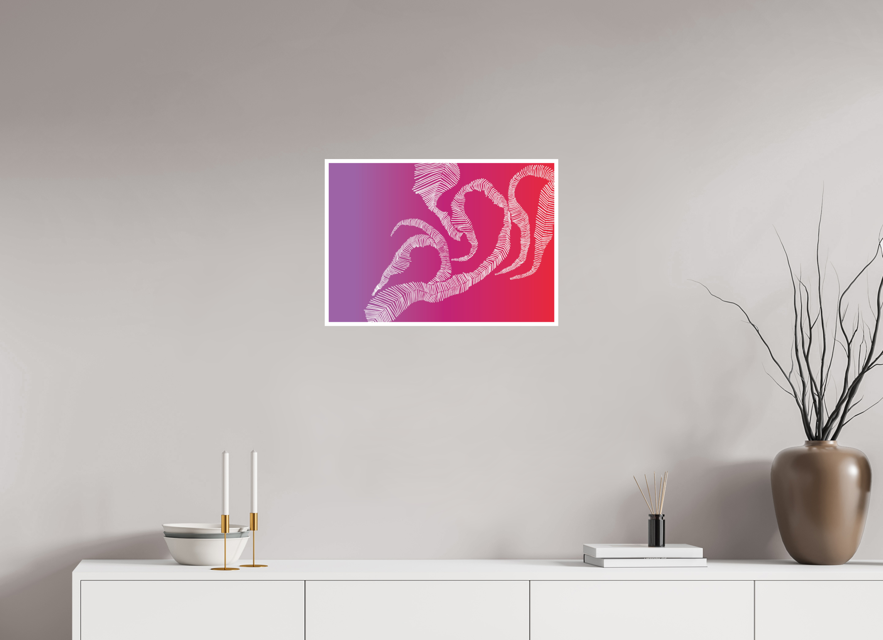 56,7 x 40 cm, Print Hahnemühle Photo Rag Ultra Smoothie Timeconstruction - Pink