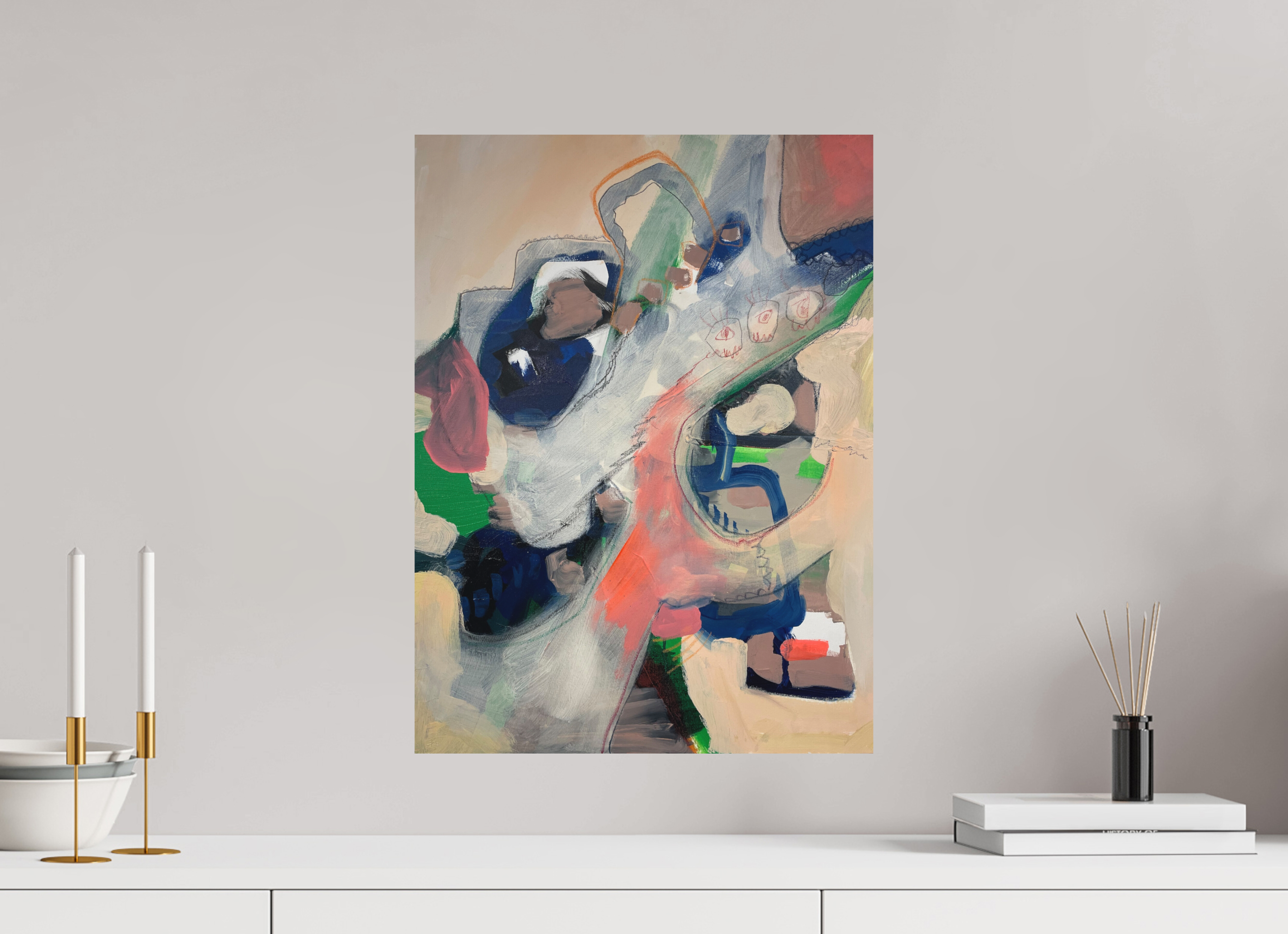 40 x 54 cm, Direktdruck Alu-Dibond Kunstdruck „future construction?“ auf Alu-Dibond