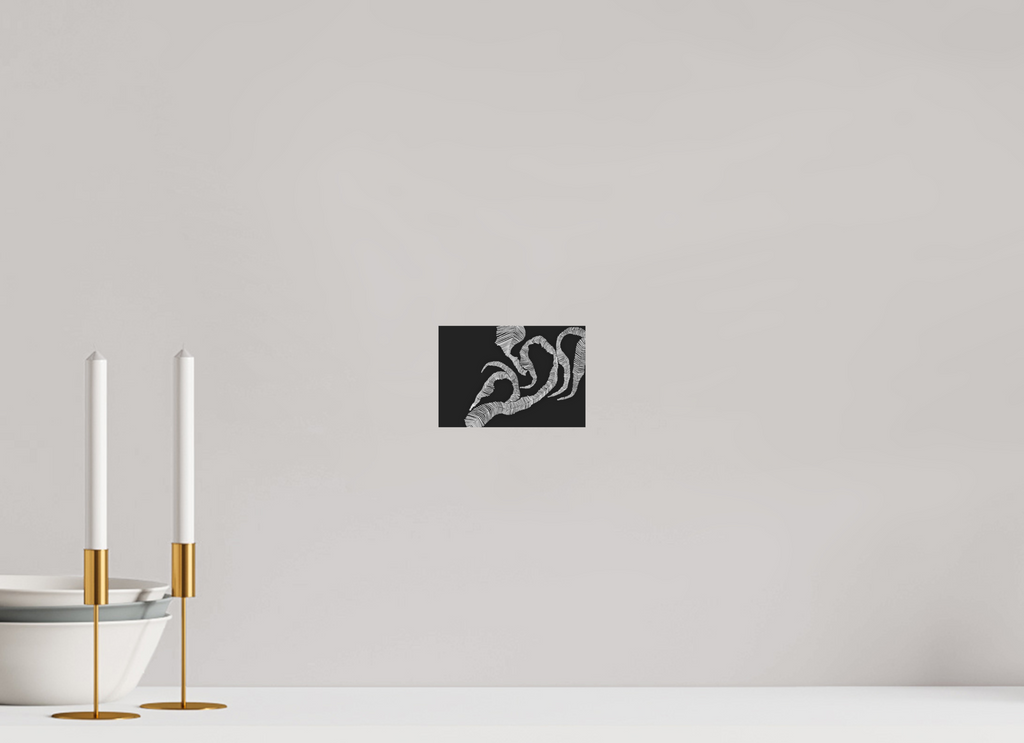 14,5 x 10 cm, Ilford SW-Abzug auf Alu-Dibond Schwarz-Weiß Kunstdruck "Timeconstruction" auf Alu-Dibond