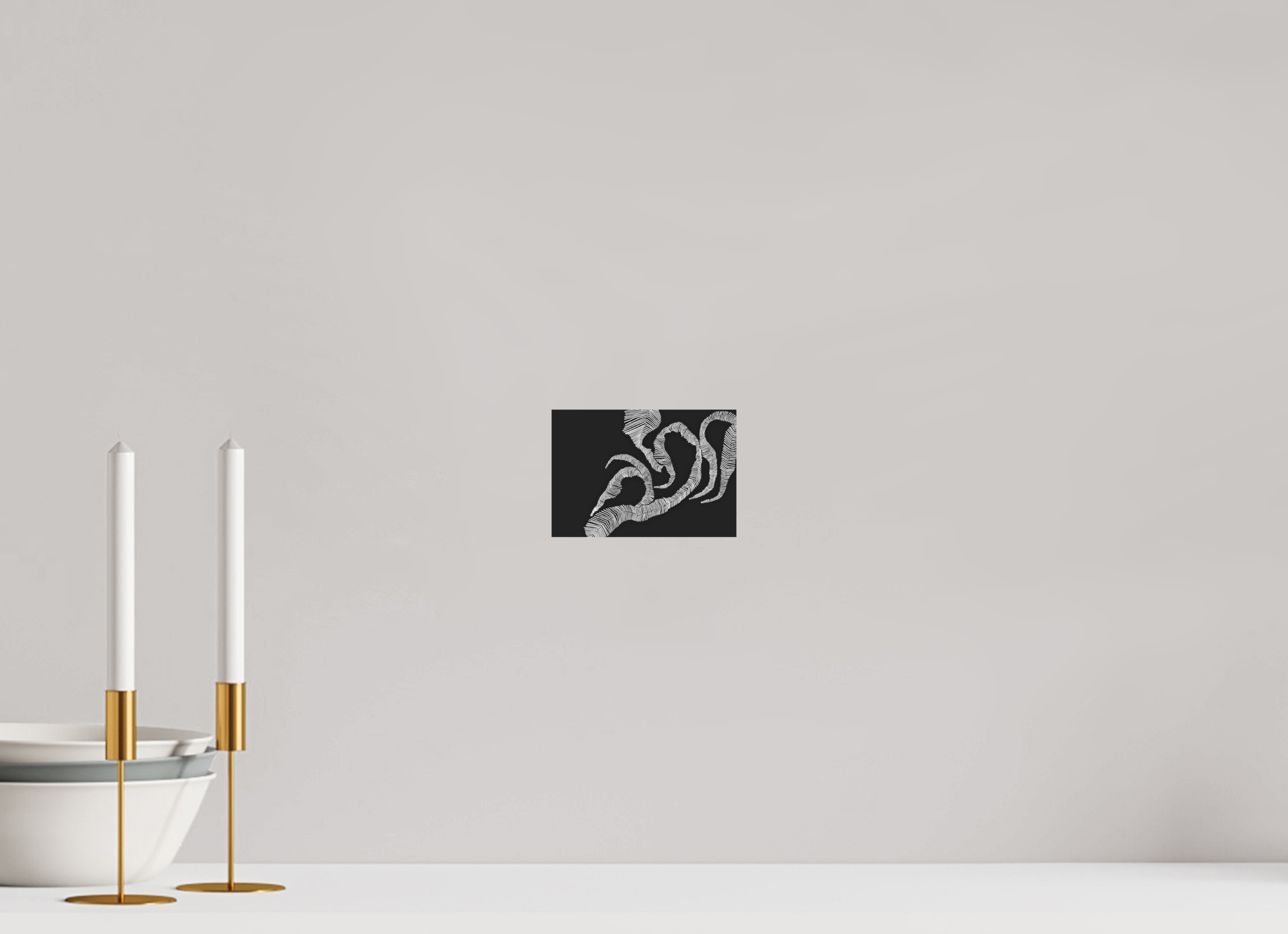 14,5 x 10 cm, Ilford SW-Abzug auf Alu-Dibond Schwarz-Weiß Kunstdruck "Timeconstruction" auf Alu-Dibond
