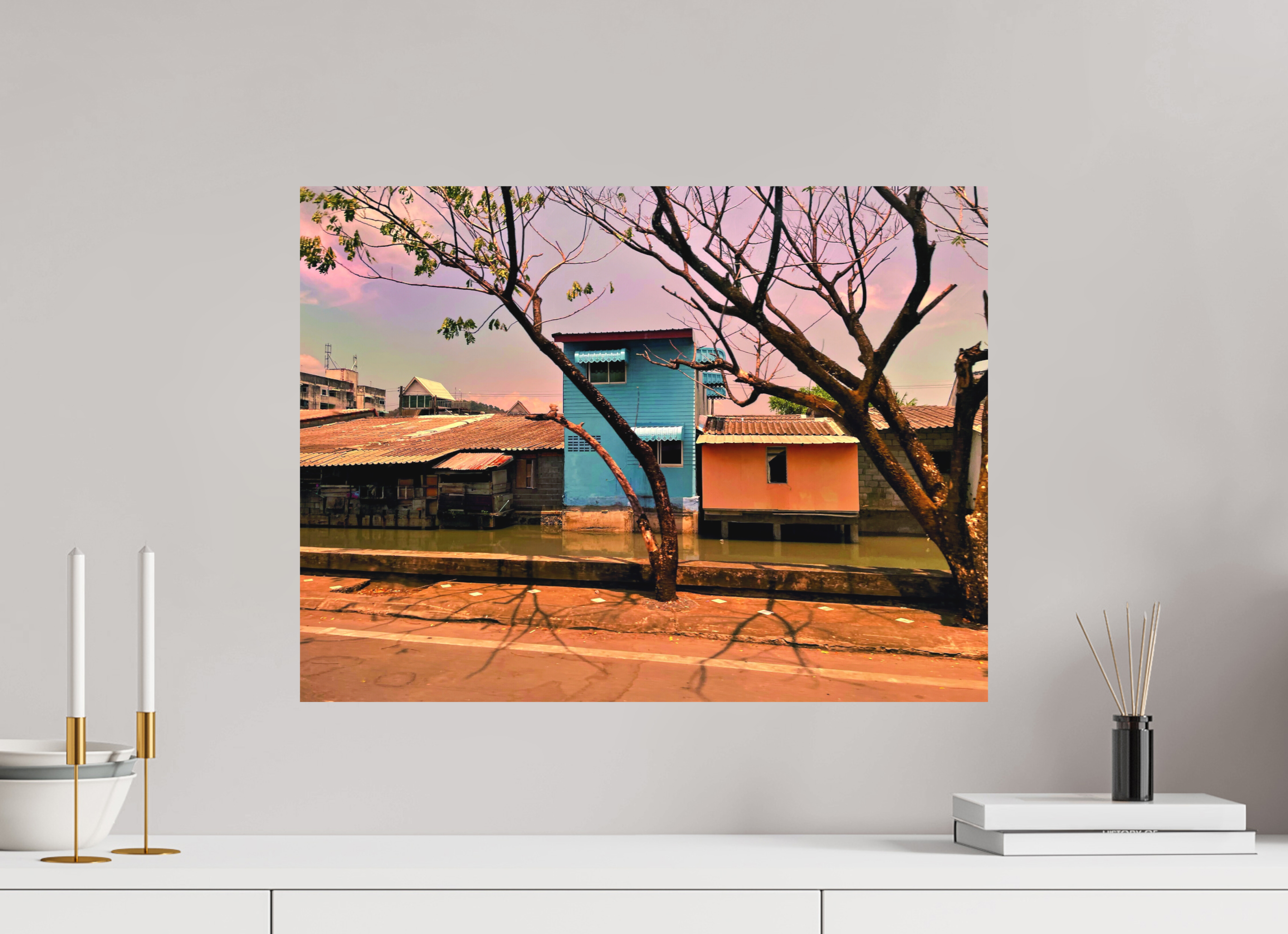 60 x 45 cm, Direktdruck Alu-Dibond Fotografie "Thailand 01" auf Alu-Dibond