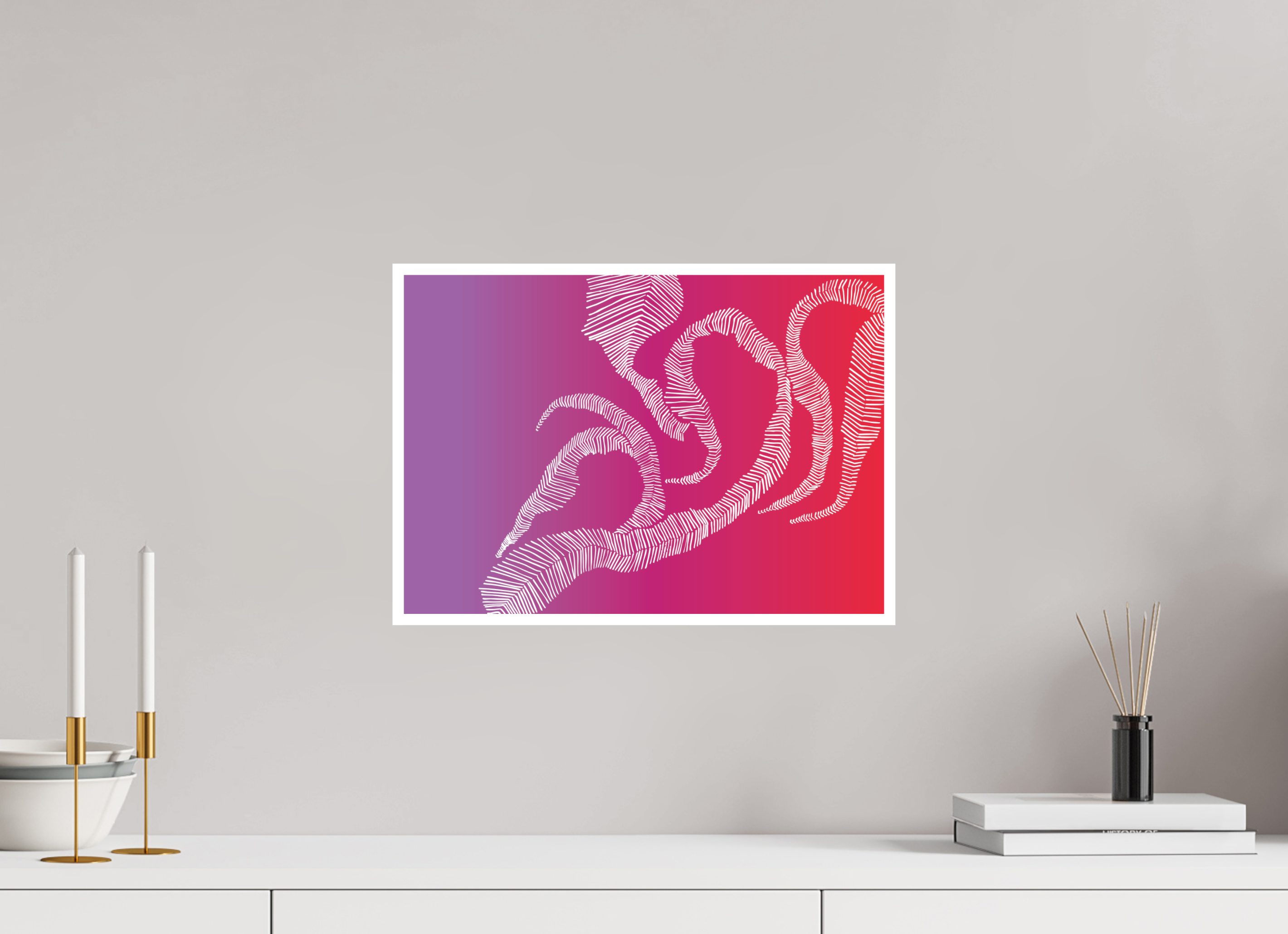 42,5 x 30 cm, Print Hahnemühle Photo Rag Ultra Smoothie Timeconstruction - Pink