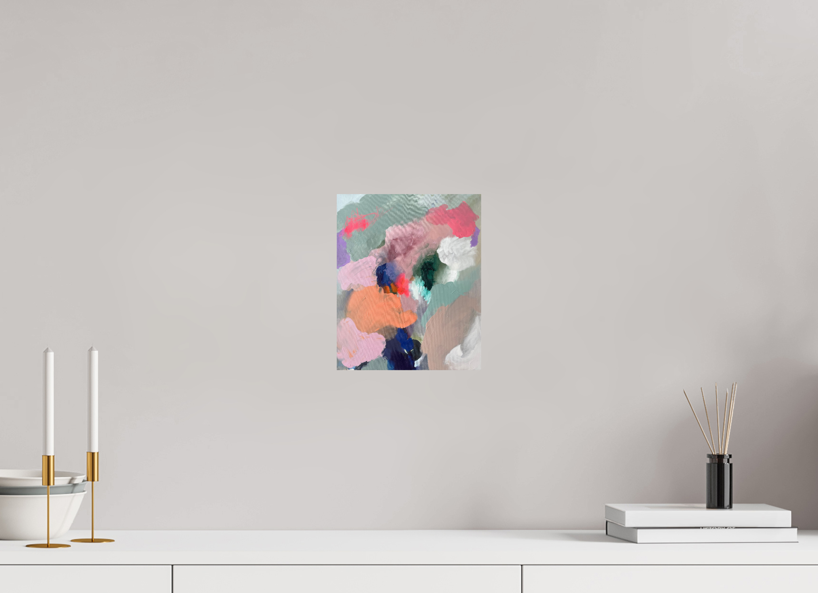 20 x 24,4 cm, ChromaLuxe HD Metal Print Kunstruck „home again“ auf glänzendem Alu-Dibond