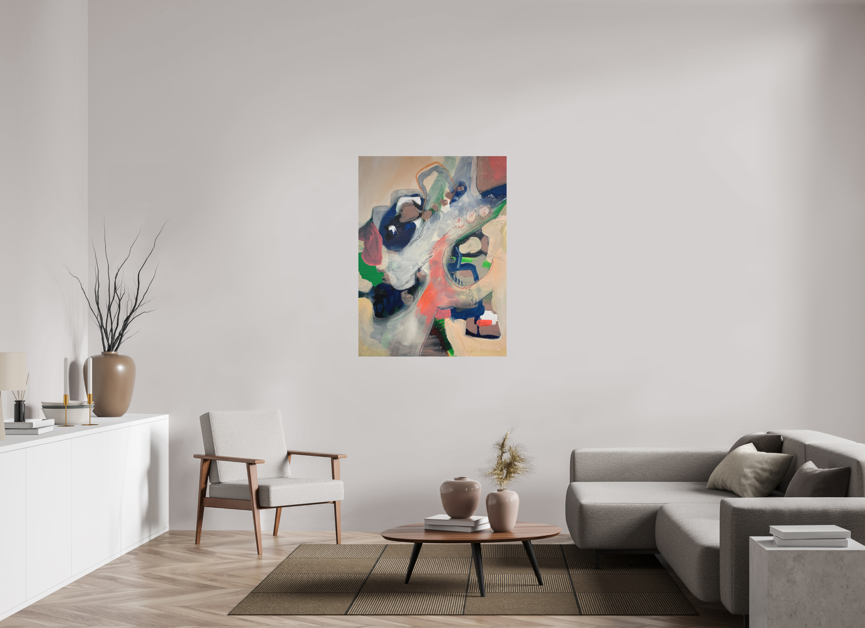 90 x 121,6 cm, Direktdruck Alu-Dibond Kunstdruck „future construction?“ auf Alu-Dibond