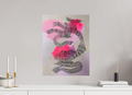 40 x 52,4 cm, ChromaLuxe HD Metal Print Kunstruck „perspectives.pink“ auf glänzendem Alu-Dibond