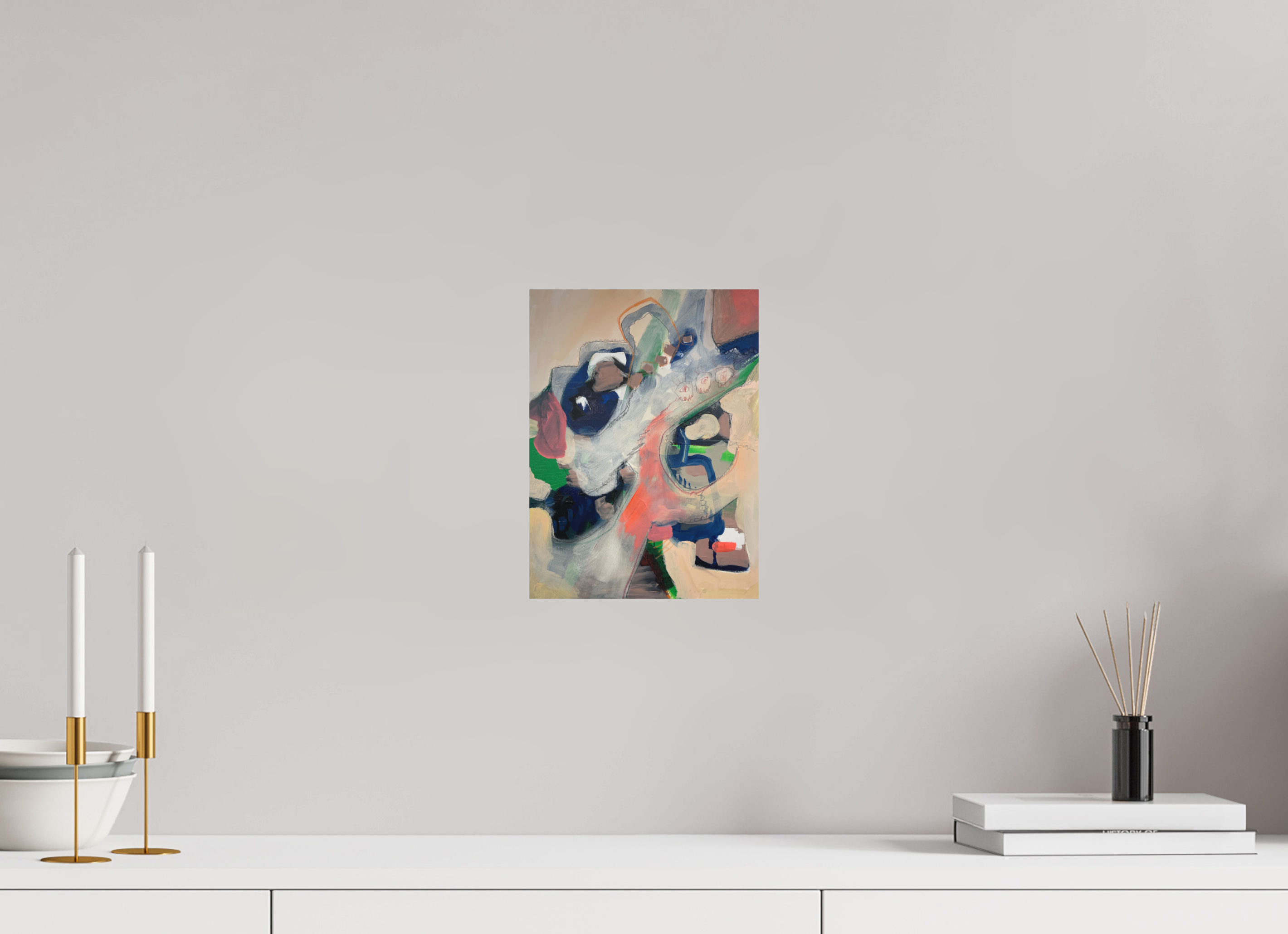 20 x 27 cm, Direktdruck Alu-Dibond Kunstdruck „future construction?“ auf Alu-Dibond