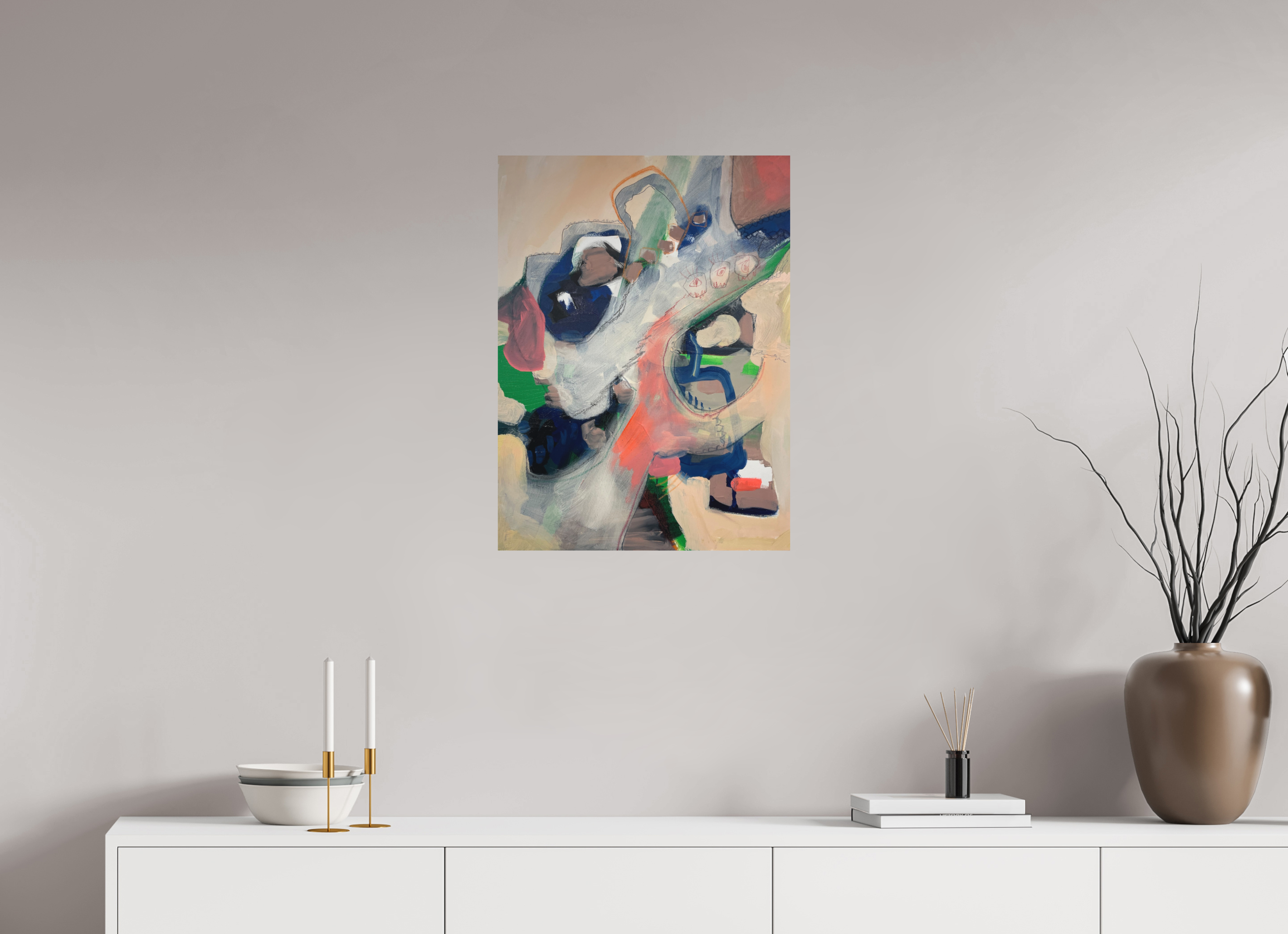 50 x 67,6 cm, Direktdruck Alu-Dibond Kunstdruck „future construction?“ auf Alu-Dibond