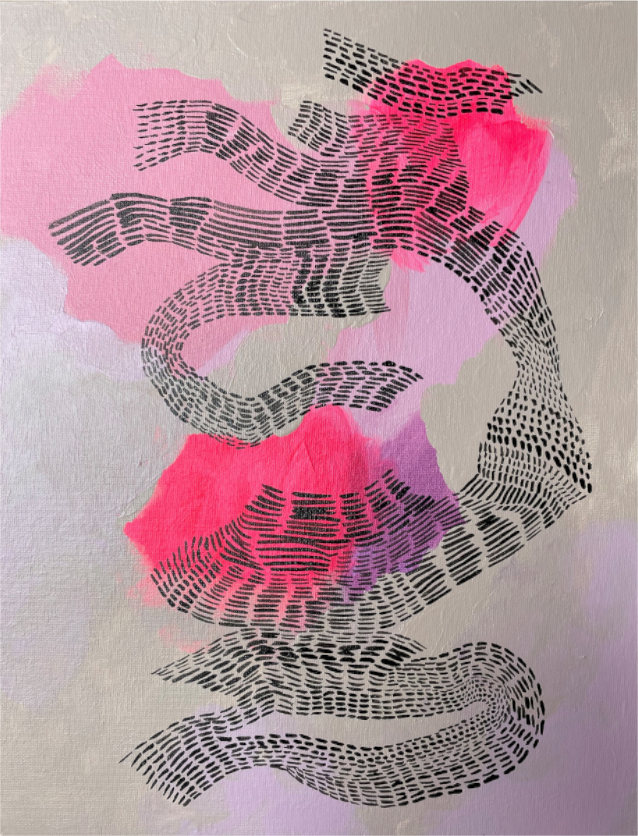 Main image Kunstruck „perspectives.pink“ auf glänzendem Alu-Dibond