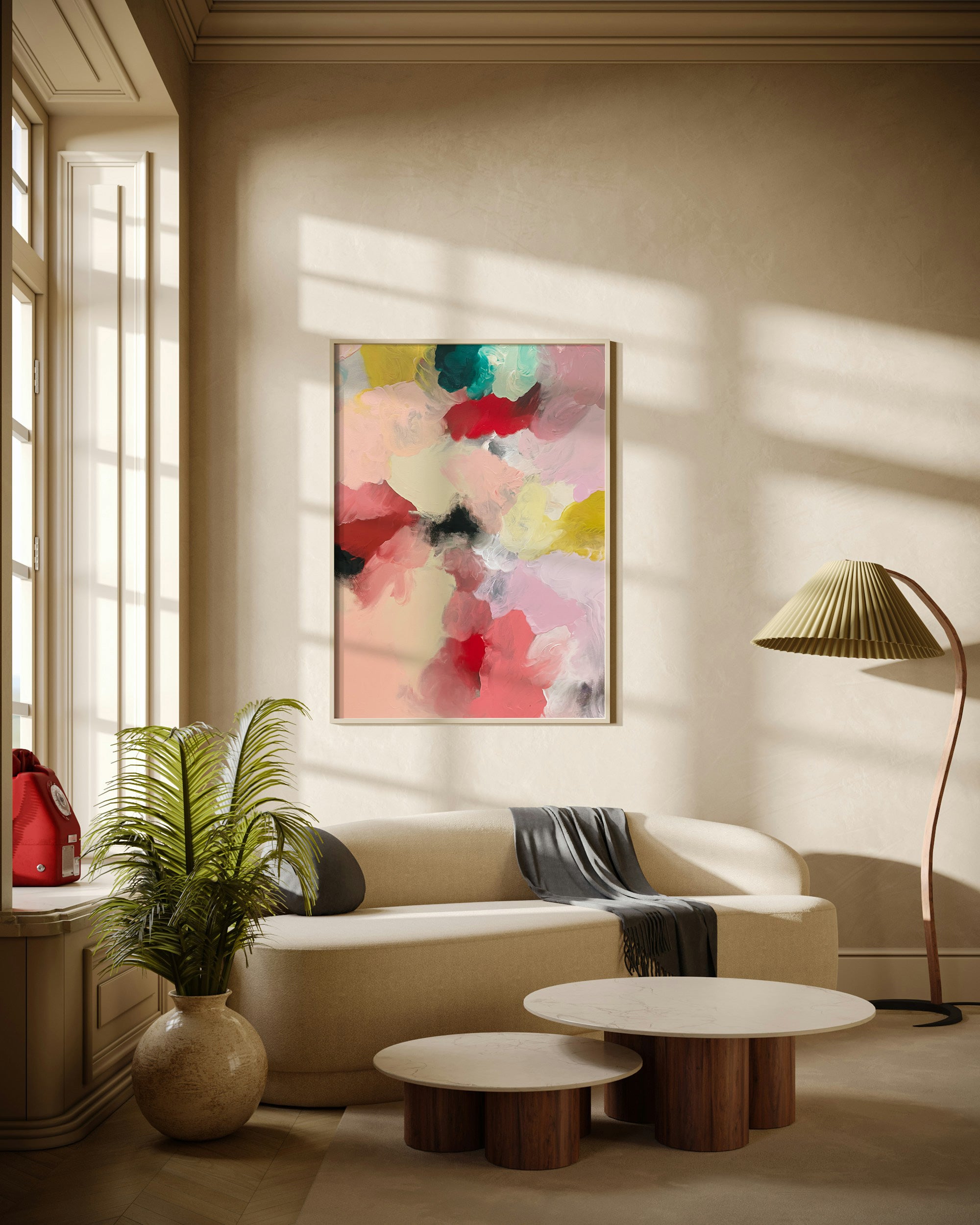 Kunstdruck „home“ auf glänzendem Alu-Dibond