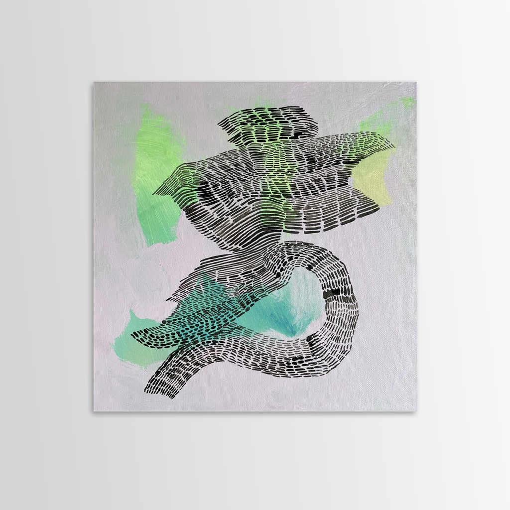 Main image Kunstdruck „perspectives.lila“ auf glänzendem Alu-Dibond