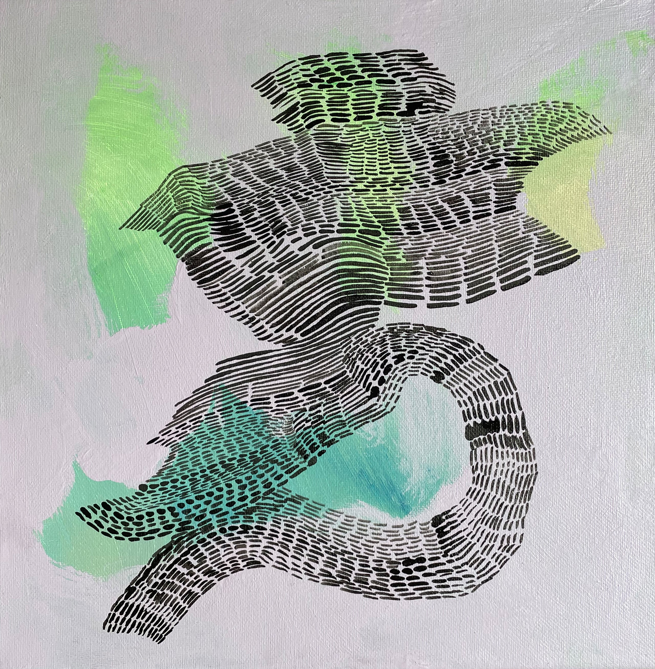 Main image Kunstdruck „perspectives.lila“ auf glänzendem Alu-Dibond